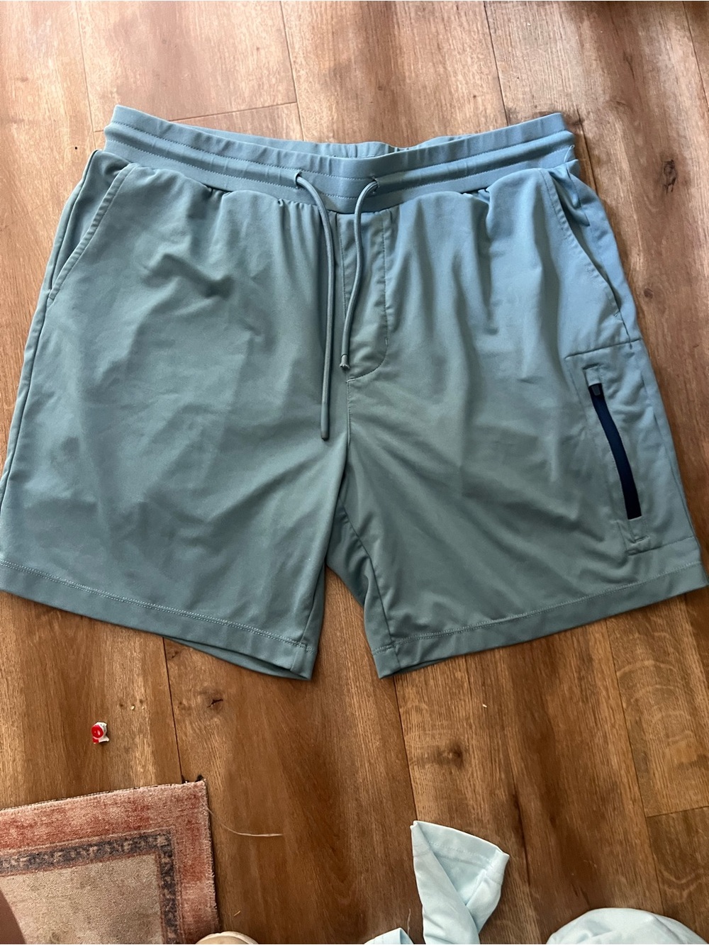 Original Penguin Sport Light Teal Athletic Shorts